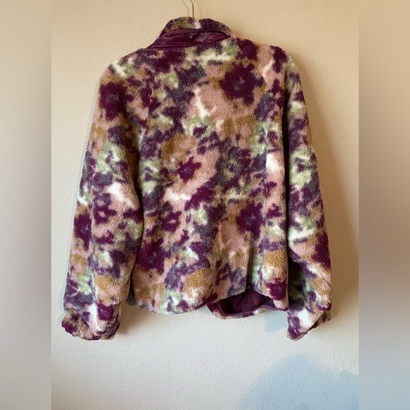 Calme by Johnny Was Printed Fleece Jacket Sz Large - NWT - Picture 4 of 7